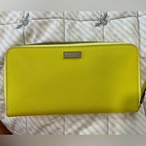 NWT Kate spade yellow  Wallet